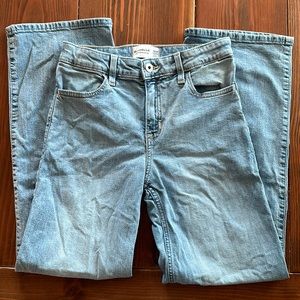 Girls High-waisted wide Leg Jeans